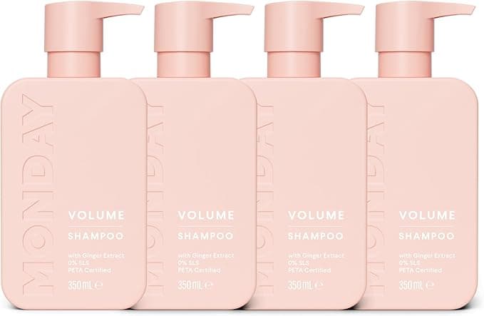 MONDAY Haircare VOLUME Shampoo with Hydrolyzed Collagen Macadamia Oil for Thin Fine Flat Hair 4350 mL