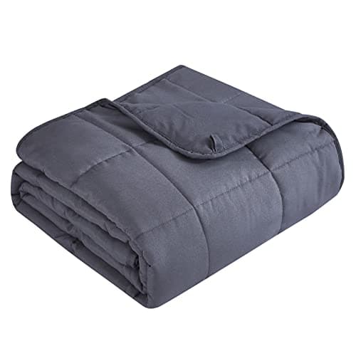 Topcee Weighted Blanket 12lbs 60x80 Queen Size Cooling Breathable Heavy Blanket Microfiber Material with Glass Beads for Adult AllSeason Summer Fall Winter Soft Thick Comfort