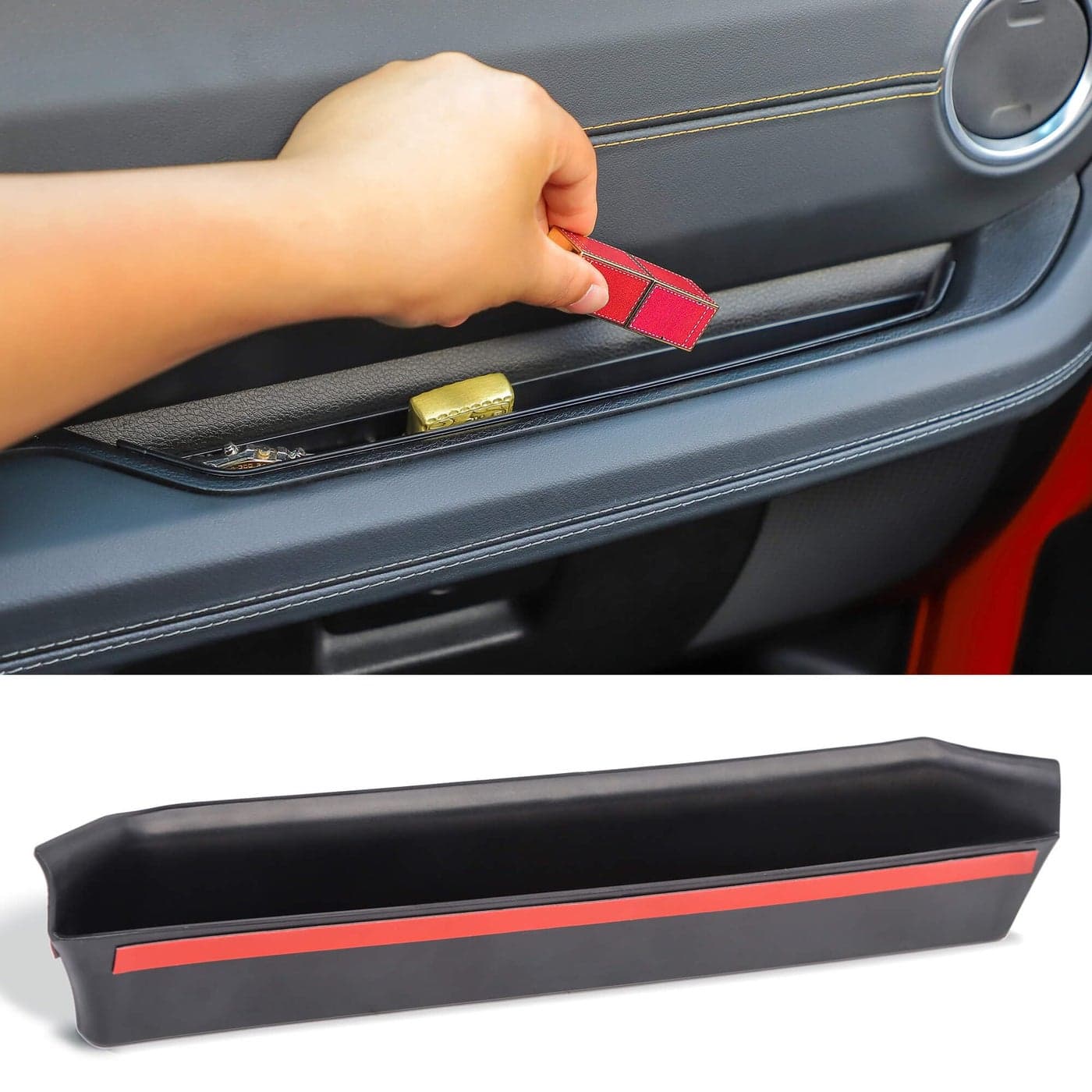 Savadicar Grab Bar Tray Compatible with 2024 2025 Jeep Wrangler JL and Jeep Gladiator JT Passenger Side GrabTray Storage Organizer Interior Accessories Black Patent Authorization
