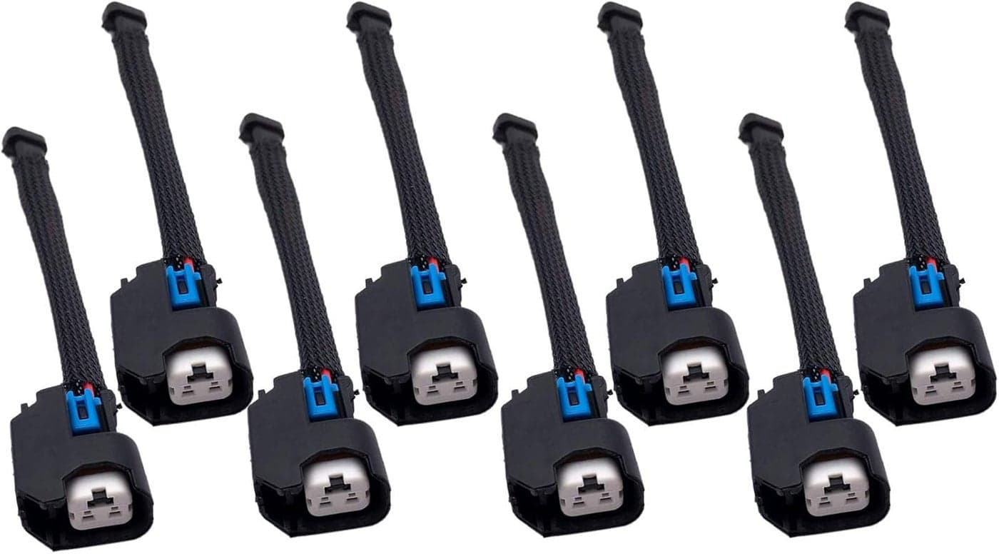 LIZAPUS 8PCS Wire Harness Adapter for Mini Delphi Multec 2 to USCAR EV6 Fuel Injector