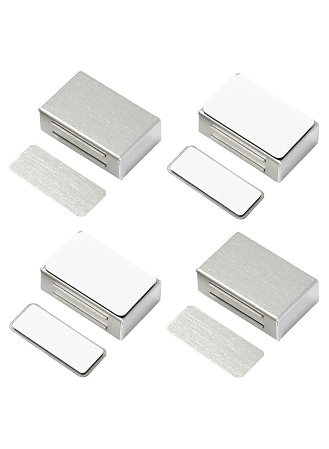 4 Pack Magnetic Door Locks Strong Cabinet Lock Stainless Steel Kitchen