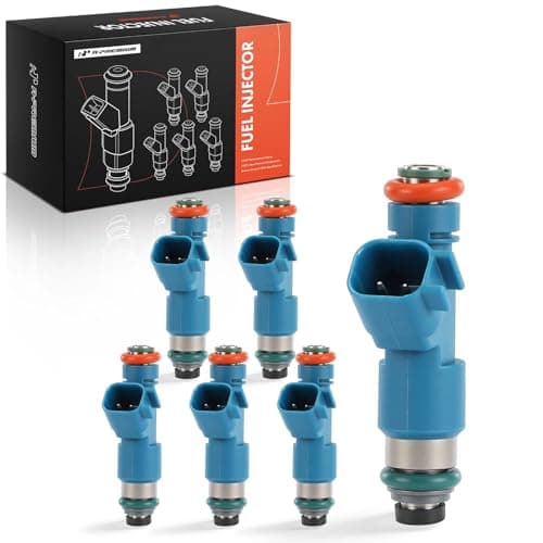 A-Premium Set of 6 Fuel Injectors Compatible with Volvo XC60 2010-2015, XC90 2007-2014, XC70 2008-2015, S80 2007-2014, V70 2008-2010, 3.2L, Replace# 307775010, 307775015