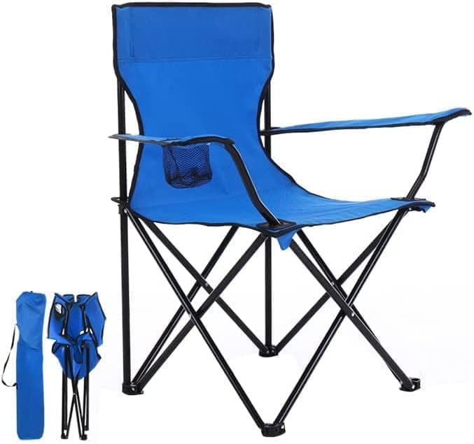 PICKVILL Folding Camping Big Chair Portable Fishing Beach Outdoor Collapsible Chairs Color May Very