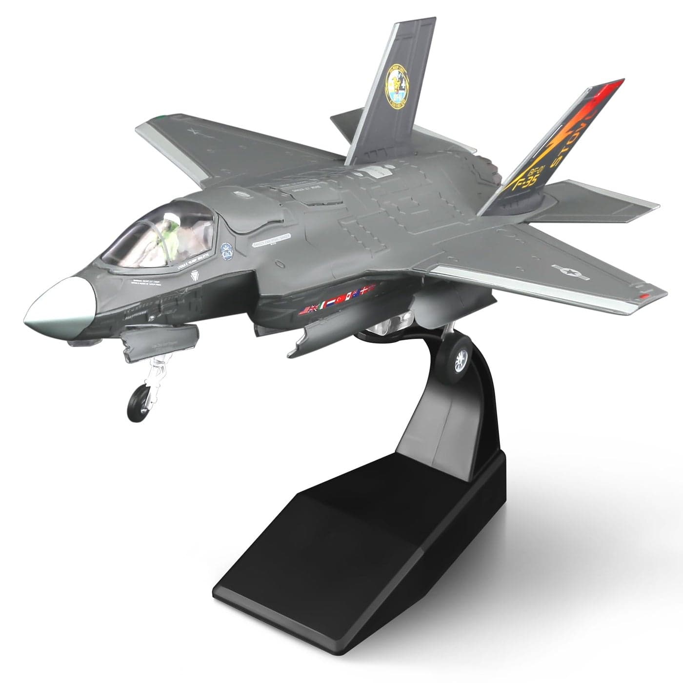 HANGHANG 172 F35B Attack Fighter Plane Metal Aircraft Model Military Airplane Model Diecast Plane Model for Collection or Gift