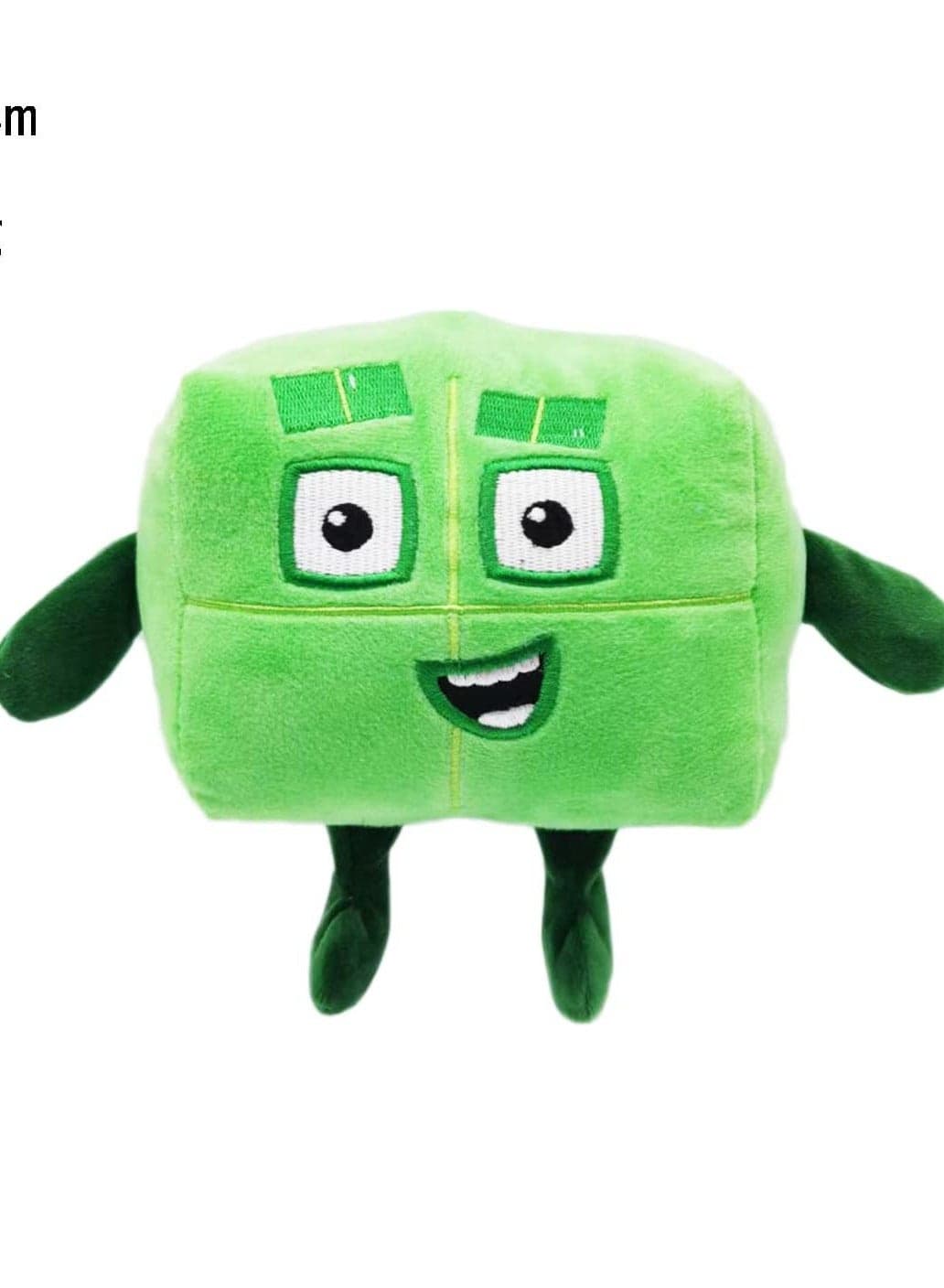 Numberblocks Cartoon Number Plush Doll Toys Educational Stuffed Movie Anime Figure, No.4 Green