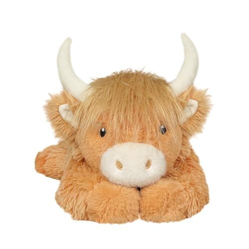 Ksidzas 4 lbs Weighted Stuffed Animals 21 Inch Cute Highland Cow Stuffed AnimalsWeighted Cow Plush Toy Gifts for KidsAdultsBoys and Girls Yellow