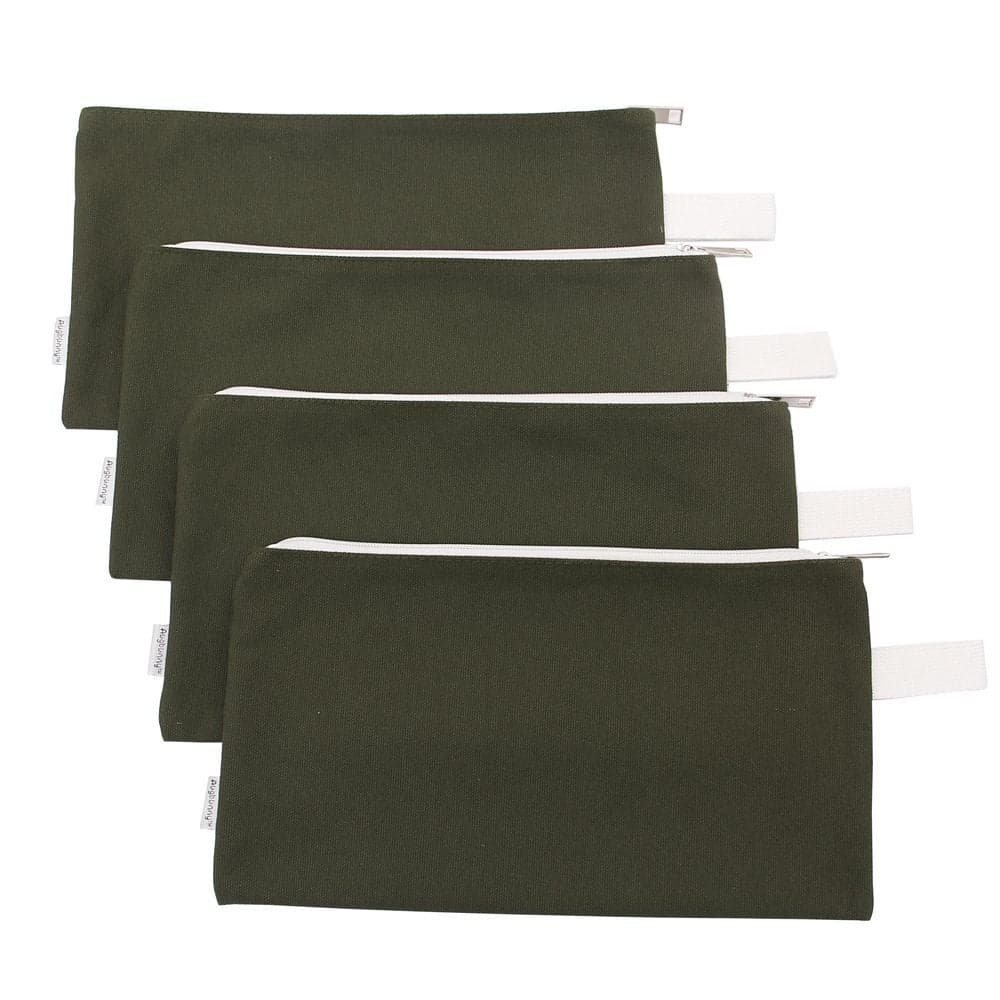 Augbunny 100 Cotton 16oz Heavy Duty Multipurpose Canvas Zipper Tool Bag Organize Storage Pouch 4pack