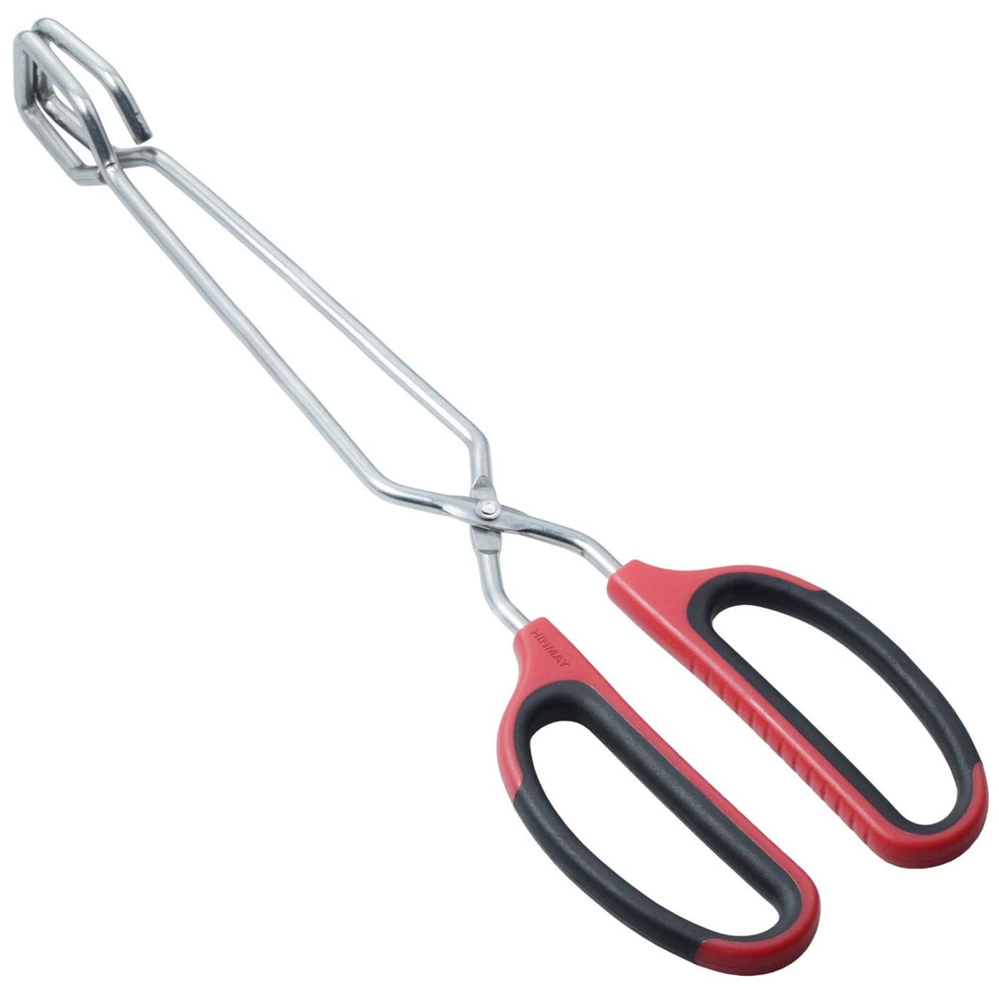 HINMAY Stainless Steel Scissor Tongs with ComfortGrip Handle 12Inch