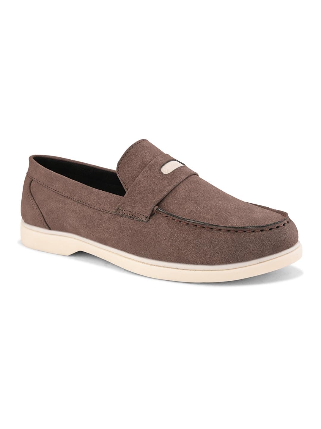 Prolific Men's Slip-On Super Cushioned Loafer Shoes Brown