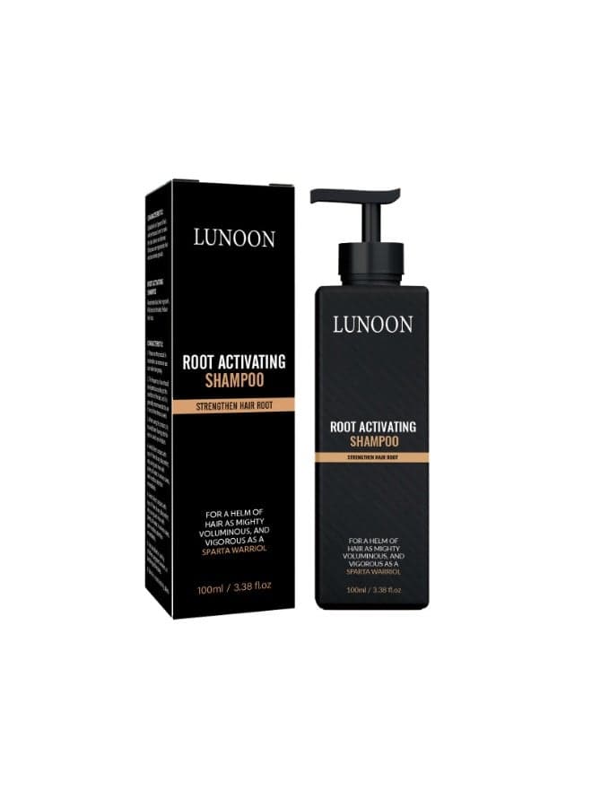 LUNOON Root Activator Shampoo for Men & Women - Strengthening, Smoothing, Adds Volume & Nourishes Strands for Thinning and Gray Hair (100ml)