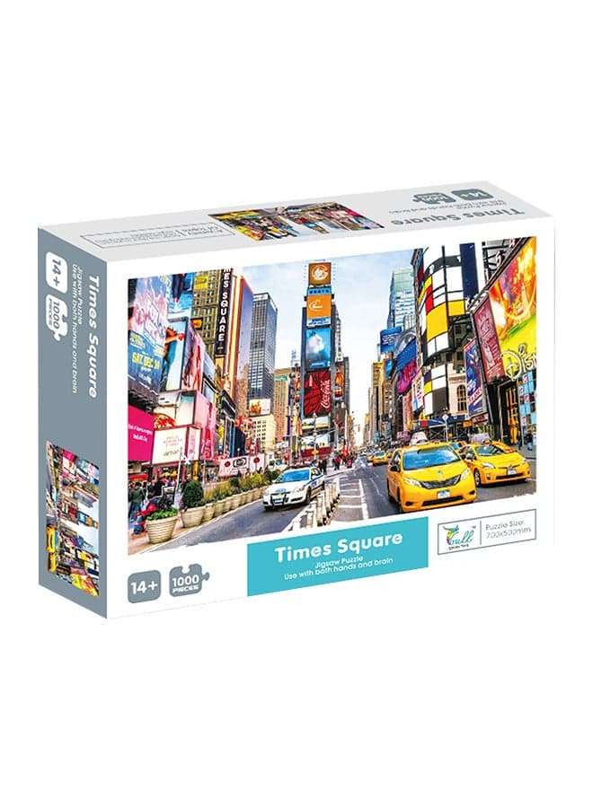 1000-Piece Times Square Jigsaw Fun Puzzle Stress Relief Early Education Development Toy Set
