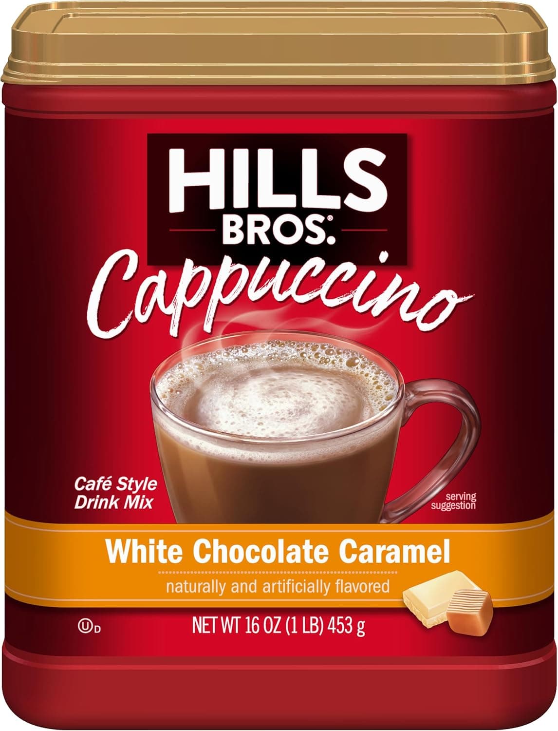 Hills Bros. Instant Cappuccino Mix - White Chocolate Caramel