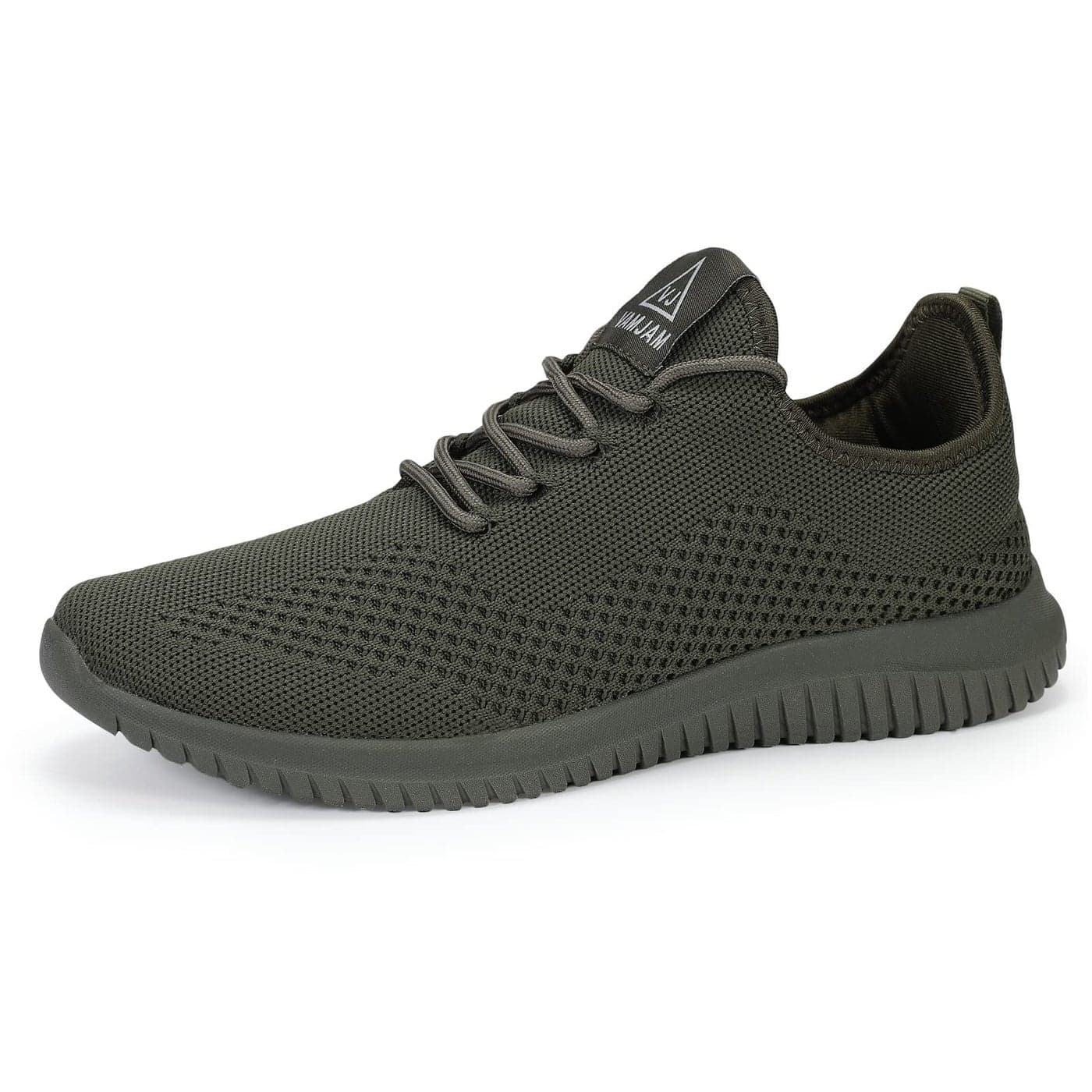 VAMJAM Mens Running Shoes Ultra Lightweight Breathable Walking Shoes Non Slip Athletic Fashion Sneakers Mesh Workout Casual Sports Shoes Allgreen Size 115