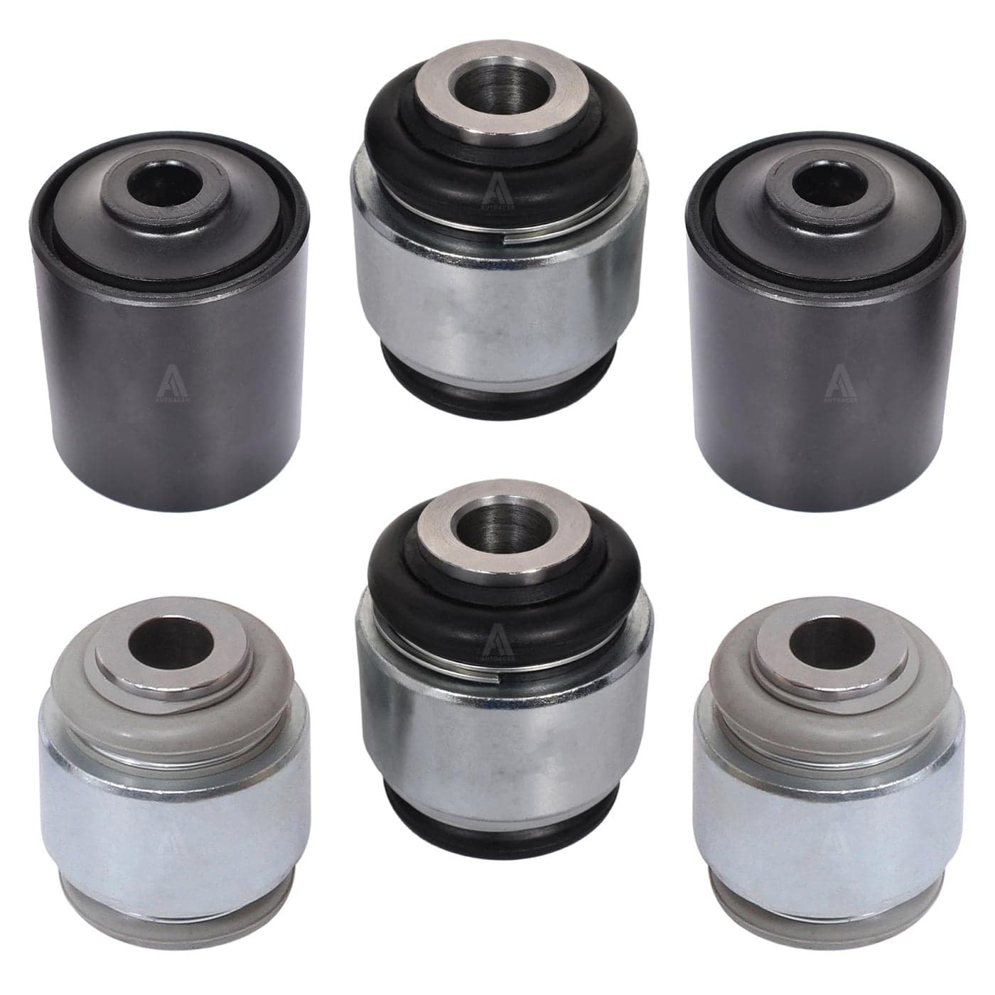 AUTOACER Rear Lower Control Arm Bushing Kit 6 Pcs 2 Pcs Solid 4 Pcs Hydra Bushings Left Right for S Type 19992008 XJ8 XJR 20042009 OEM C2C39586 C2C39585 C2C36792 C2C33864 C2C24616
