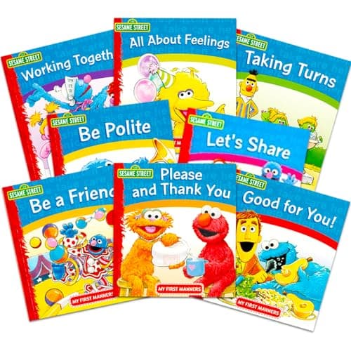Sesame Street Elmo Manners Books for Kids Toddlers Set of 8 Manners Books