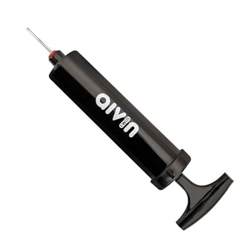 Aivin Single Action Black Air Pump (1)| Ideal for Blowing Up Football, Basketball, Soccer, Volleyball, Netball, Handball, Waterpolo Balls, and All Other Sports