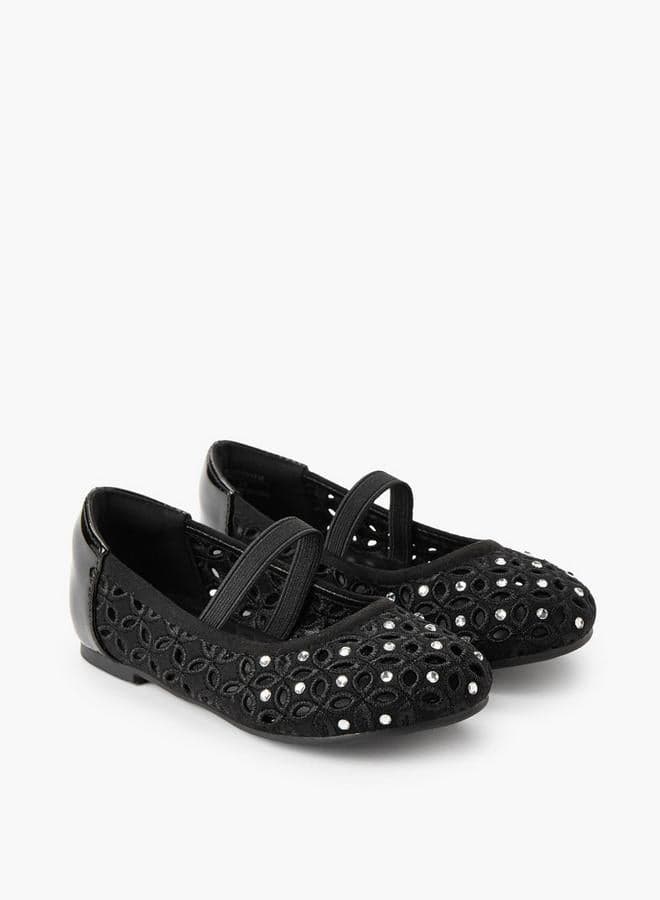 Girls Embellished Ballerina Shoes