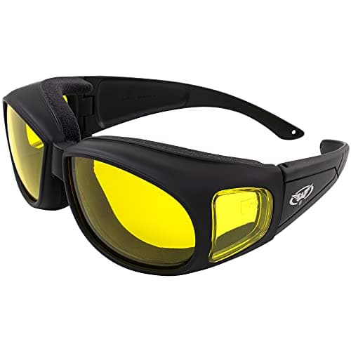 Global Vision Outfitter Padded Fit-Over Motorcycle Safety Sunglasses