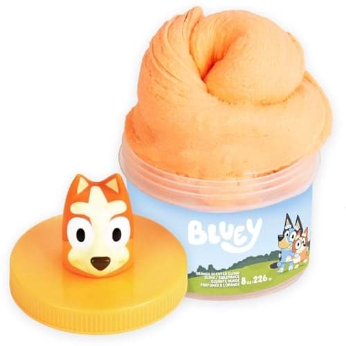 Bingo Premium Cloud Slime OrangeScented Fluffy PreMade Slime with MixIns Bluey Party Favors for Kids 812 Girls 810 Toddler Travel Toys