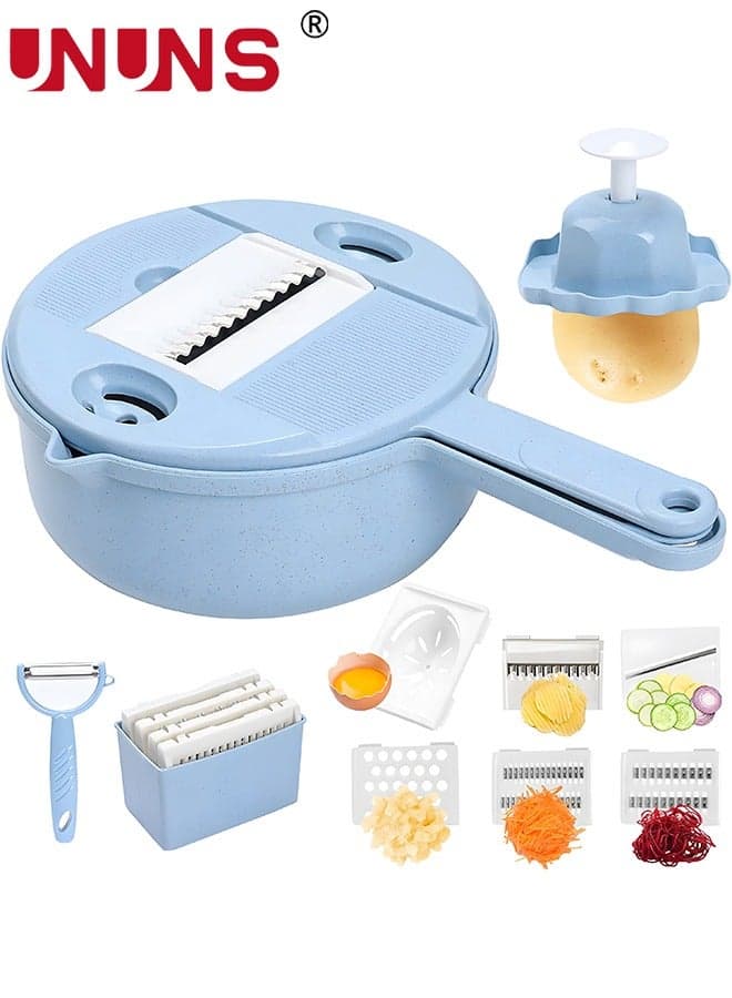 Vegetable Chopper, 12 in 1 Multifunction Food Chopper, Multifunction Vegetable Cutter/Slicer with Container Dicing Machine Food Slicer Pro