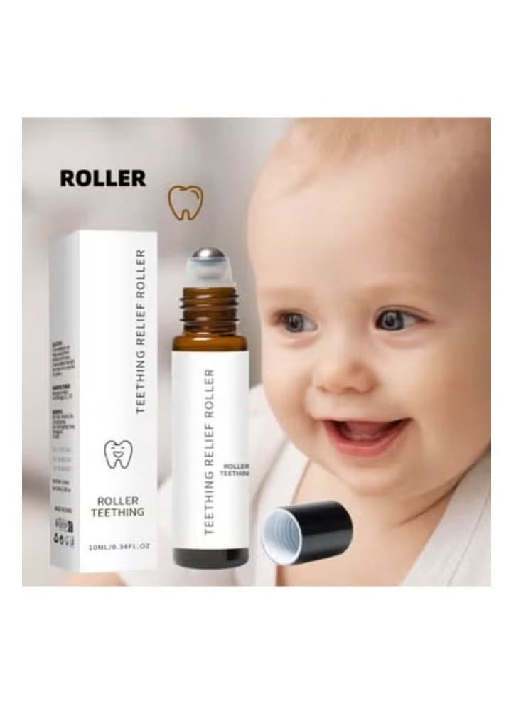 ROLLER Relieve Teething Pain Baby Teeth Relief Roller Essential Oil 10ML