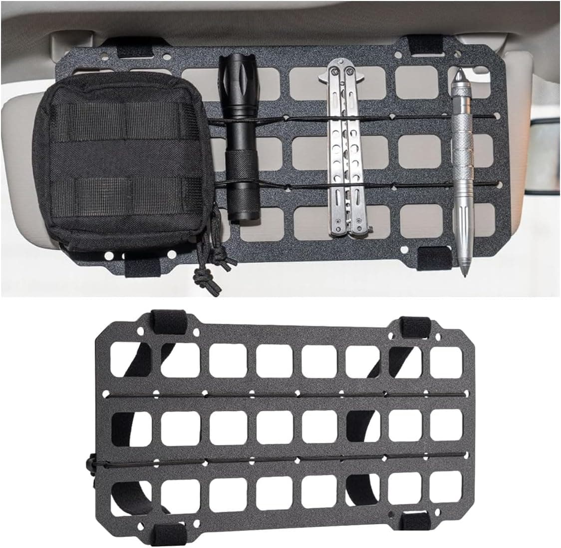smilfuy Tactical Car Sun Visor Organizer