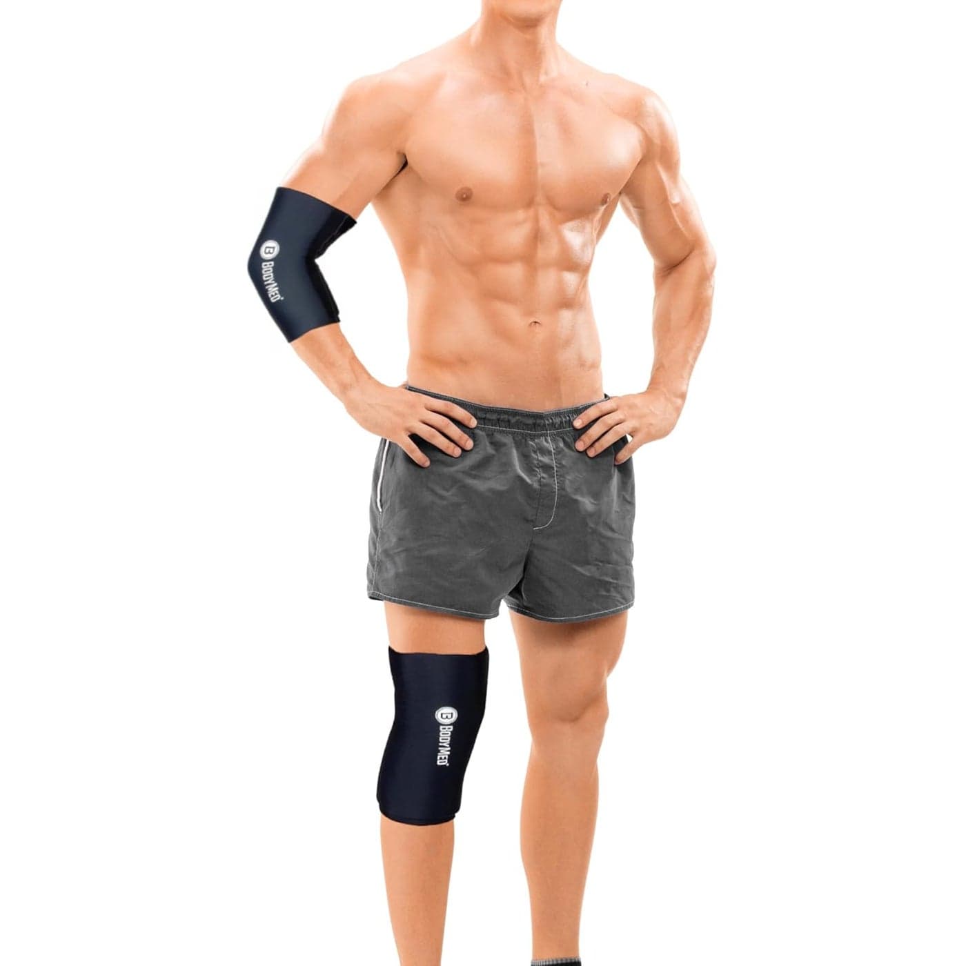 BodyMed 360 Hot Cold Sleeve for Knee Elbow Ankle Wrist Discomfort Relief Flexible Reusable Gel Ice Pack Compression Therapy for Sprains Arthritis Tendonitis XLarge