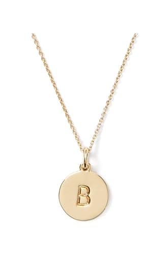 kate spade new york Initial Pendant, B Gold, One Size
