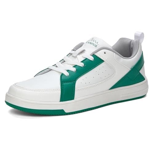 Campus Men's OG-17 WHT/D.GRN Sneakers - 7UK/India OG-17, White