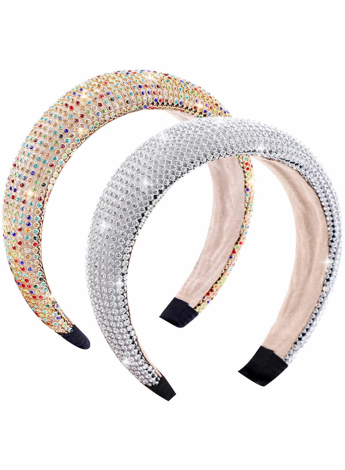 2 Pcs Rhinestone Headbands Glitter Headbands