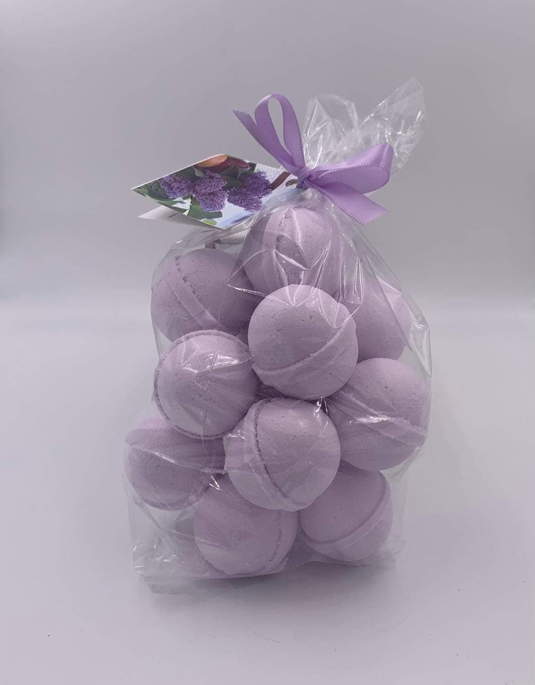 SpaPure FRENCH LILAC Bath Bombs 14 Bath Fizzies with Shea Butter Ultra Moisturizing 12 Oz Great for Dry Skin French Lilac FBA