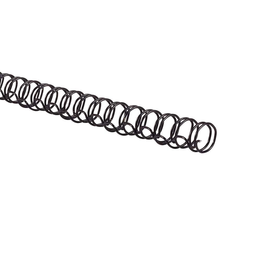 GBC Binding Spines Spirals Coils 38 Diameter 75 Sheet Capacity 31 Pitch WireBind Black 100 Pack 9775018