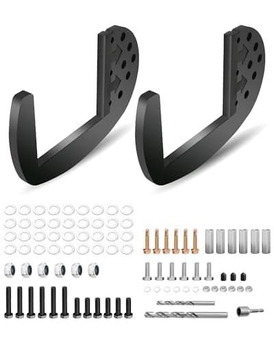 EXODIOS Heavy Duty RV Bumper Brackets RV Bumper Support Bracket with Drill Bits SelfTapping Bolts Standoff Spacers Fits 4Inch to 45Inch Square Bumpers