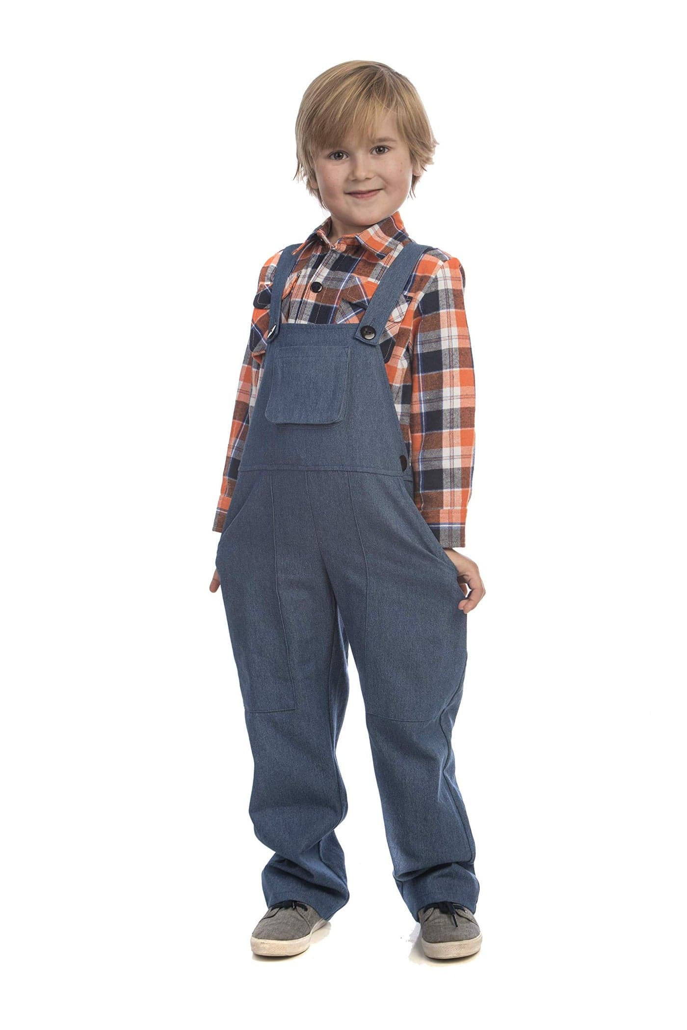 Dress Up America Farmer Costume For Kids Farmers Overalls And Shirt For Boys And Girls