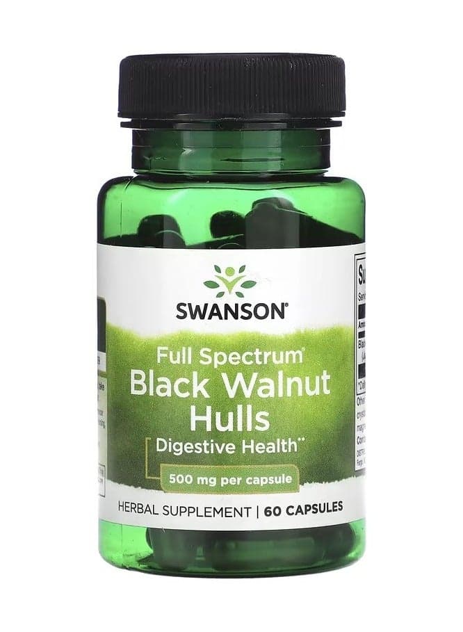 Swanson, Full Spectrum Black Walnut Hulls, 500 mg, 60 Capsules