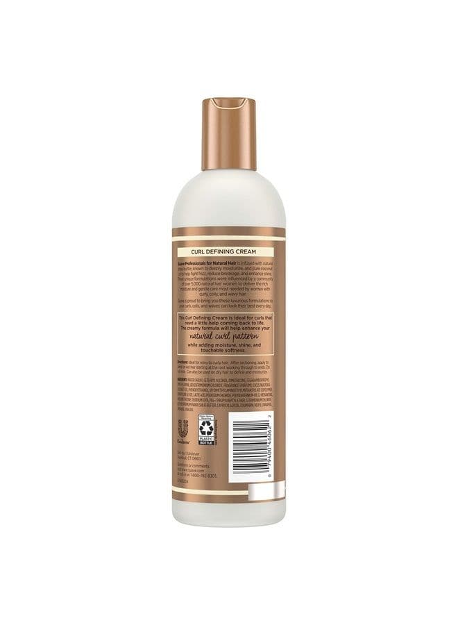 Professionals for Natural Hair Shea Butter and Coconut Oil for Wavy to Curly Hair Paraben-free and Dye-free Hair Cream, 12 oz