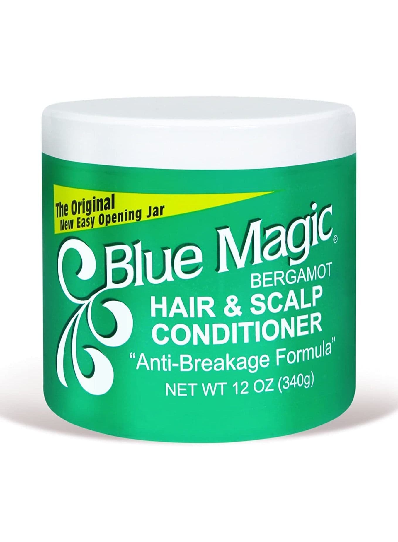Hair and scalp conditioner used by thoroughly working it into the hair and scalp with finger tips