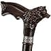Asterom Walking Cane Handmade Wolf Cane Cool Walking Canes for Men and Women Wooden Carved Unique Walking Sticks for Men Seniors 35 Inch