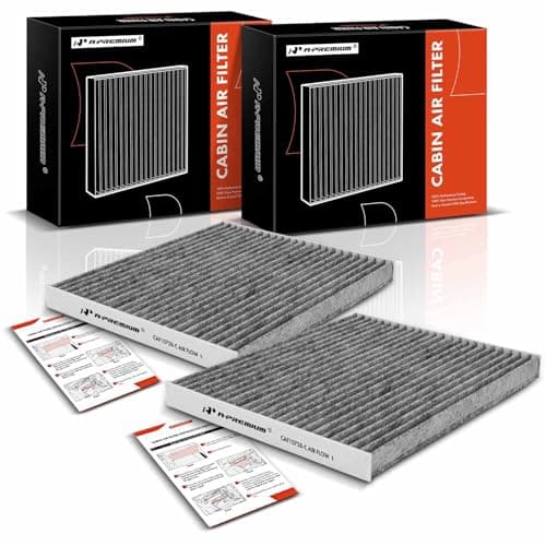 A-Premium 2-PC Cabin Air Filter with Activated Carbon Compatible with Hyundai, Kia Models - Accent, Elantra, Elantra Coupe, Elantra GT, Forte Koup, Forte5