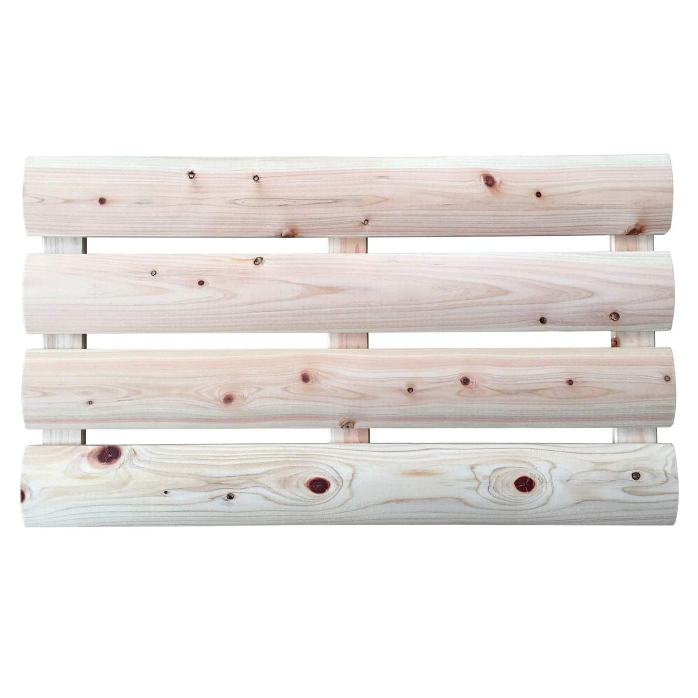 Natural Japanese Hinoki Wood Bath Mat 24 x 14 in