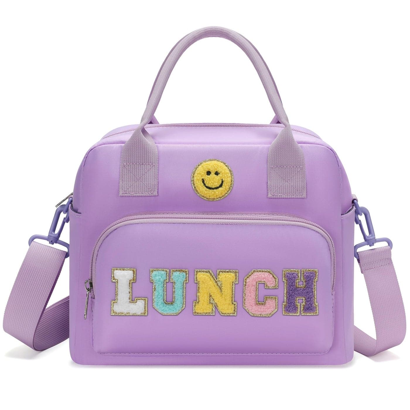 RLGPBON Insulated Lunch Bag Teen Girls Preppy Lunch Box Large Insulated Lunch Bag Reusable Lunch Tote Bag Preppy LunchBag for Girls School Travel Picnic