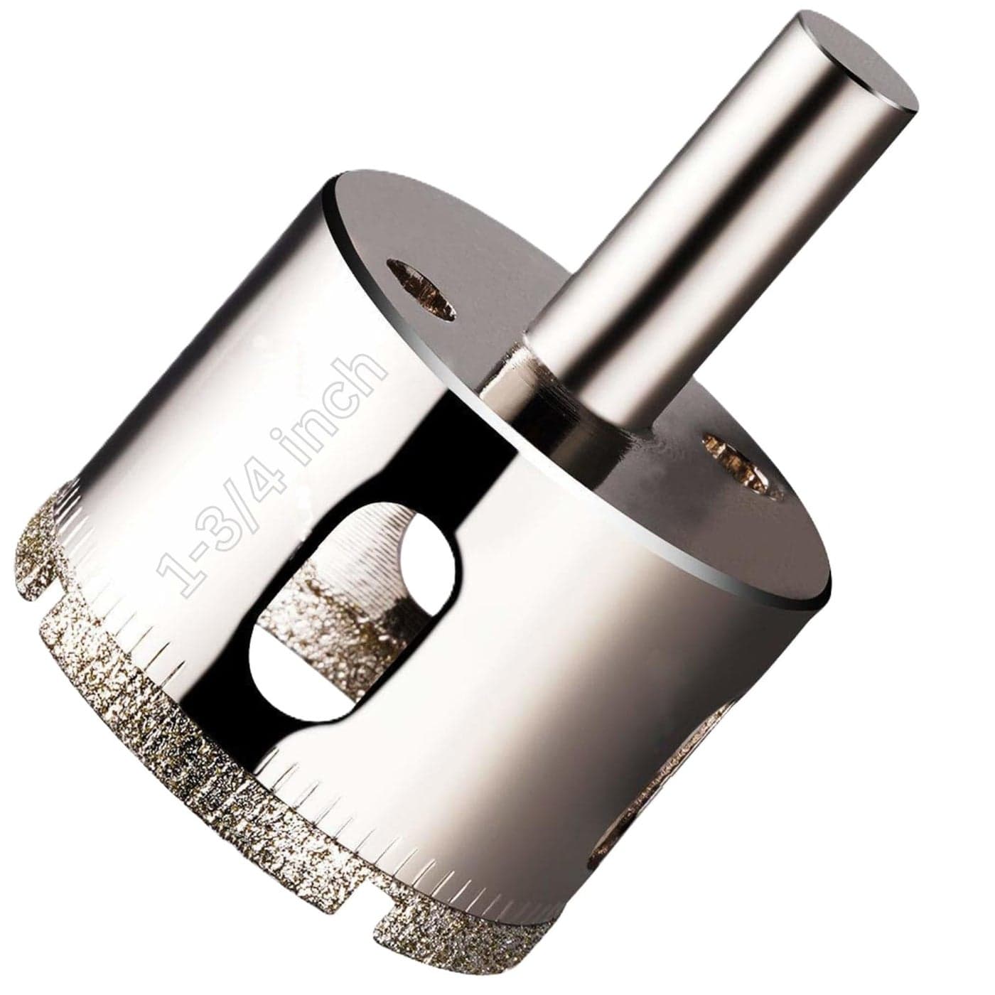 Drilax 134 Inch Diamond Hole Saw 38 Shank 118 Depth for Shower Valves Recessed Lights Glass Jug Lamps Drills Tile Granite Glass Stone