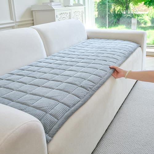 PJLZJFBY Couch Covers for Dogs Washable, 27.6"x82.7" Non Slip Couch Covers for Loveseat Sofa Pet Friendly, Soft Fuzzy Sofa Covers for Pet, Dog Couch Cover Furniture Protector(1PC,Light Grey)