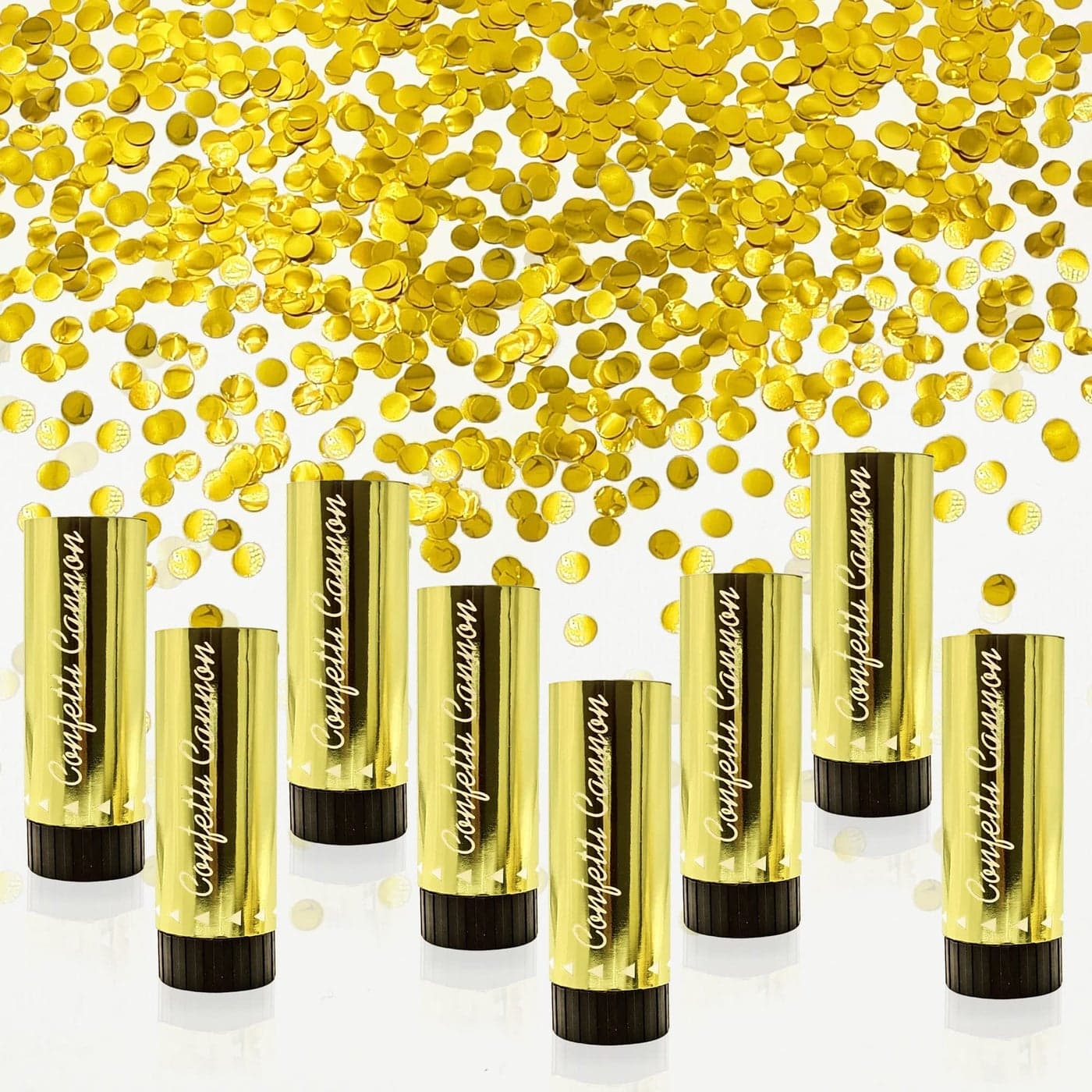 Confetti Poppers Cannons for Wedding Birthday Graduation Baby Shower Anniversary Christmas New Years Kids Fun Party Supplies Decorations and Favors Gold