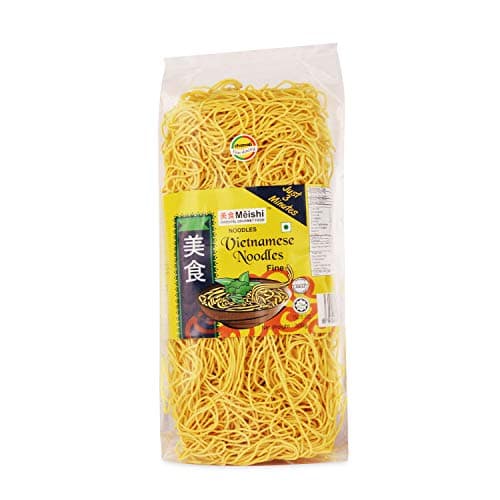 Meishi Mi Vietnamese Noodles, 300g | Refined Wheat Flour | Air-Dried Noodles | Ideal with Soup and Veggies