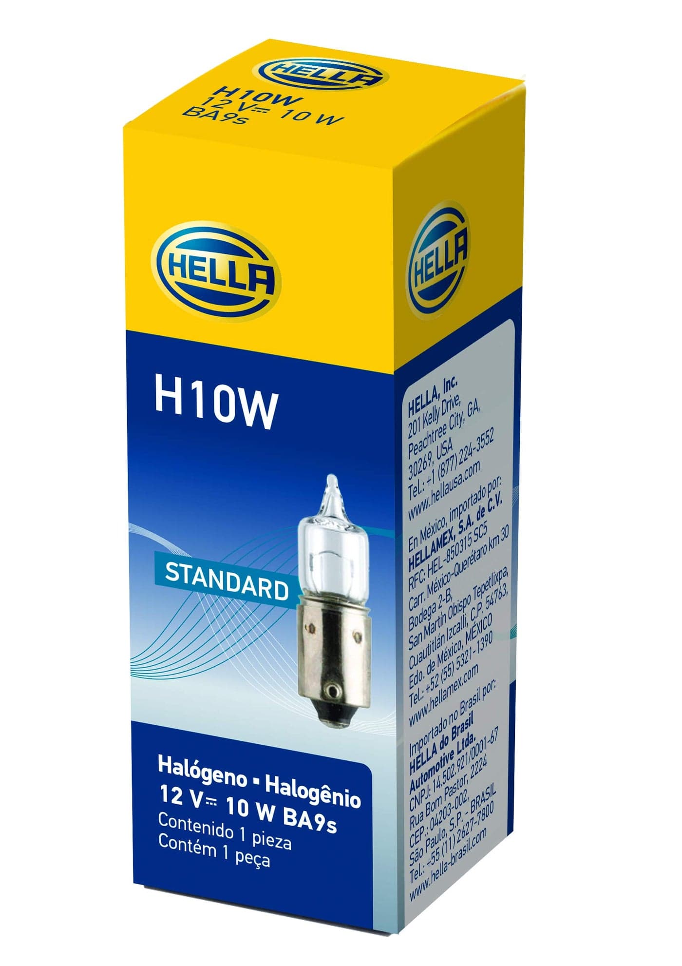 Hella H10W Bulb H10W 12V 10W Ba9S T3