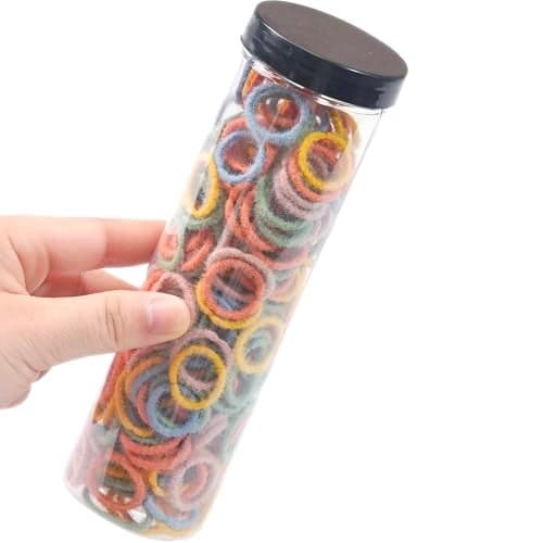 JOYOYO 300PCS Small Hair TiesNo Crease Durable Hair Ties Baby Girl Elastic Hair Ponytail Holder Hair Accessories for Infants Toddlers KidsSpring Color