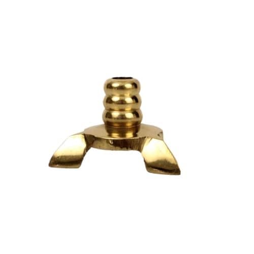 Putrika Traditional Handicrafted Brass Wick Sustainer Candle Stand|Thiri Stand|Batti Stan - Cotton Wick Holder For Pooja Fits In All Type Diyas - Small, Gold (2)
