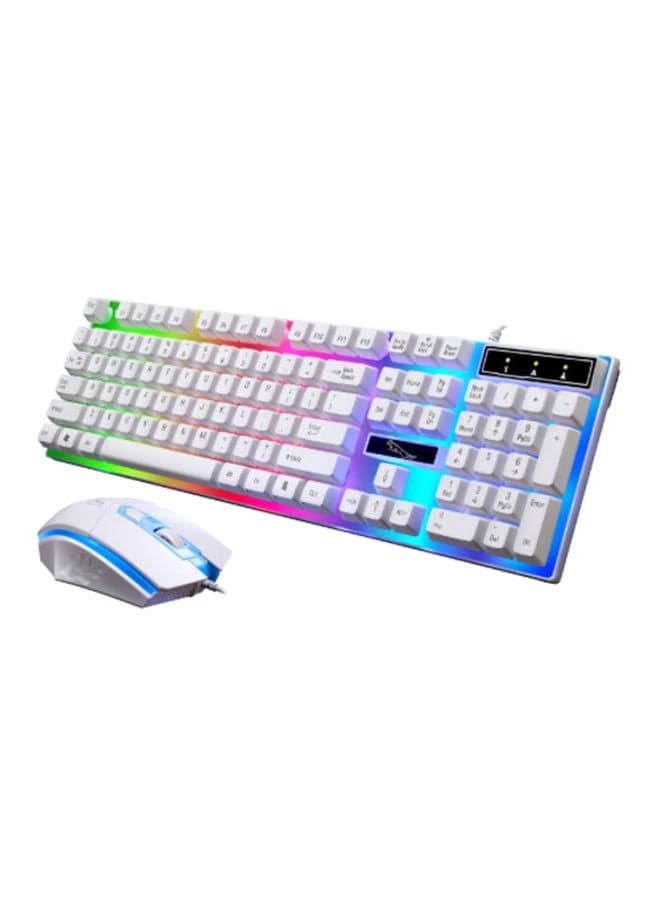 2-Piece LED Gaming Keyboard With Mouse Set - Xbox 360
