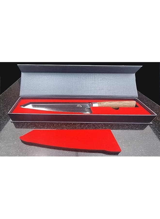 Kirari, 9 - inch Chef Wooden Knife, Wooden Handle, Durable, Stylish, Modern, Classic, Functional Gorgeous Design, for any Occasion, Sharp & Unique